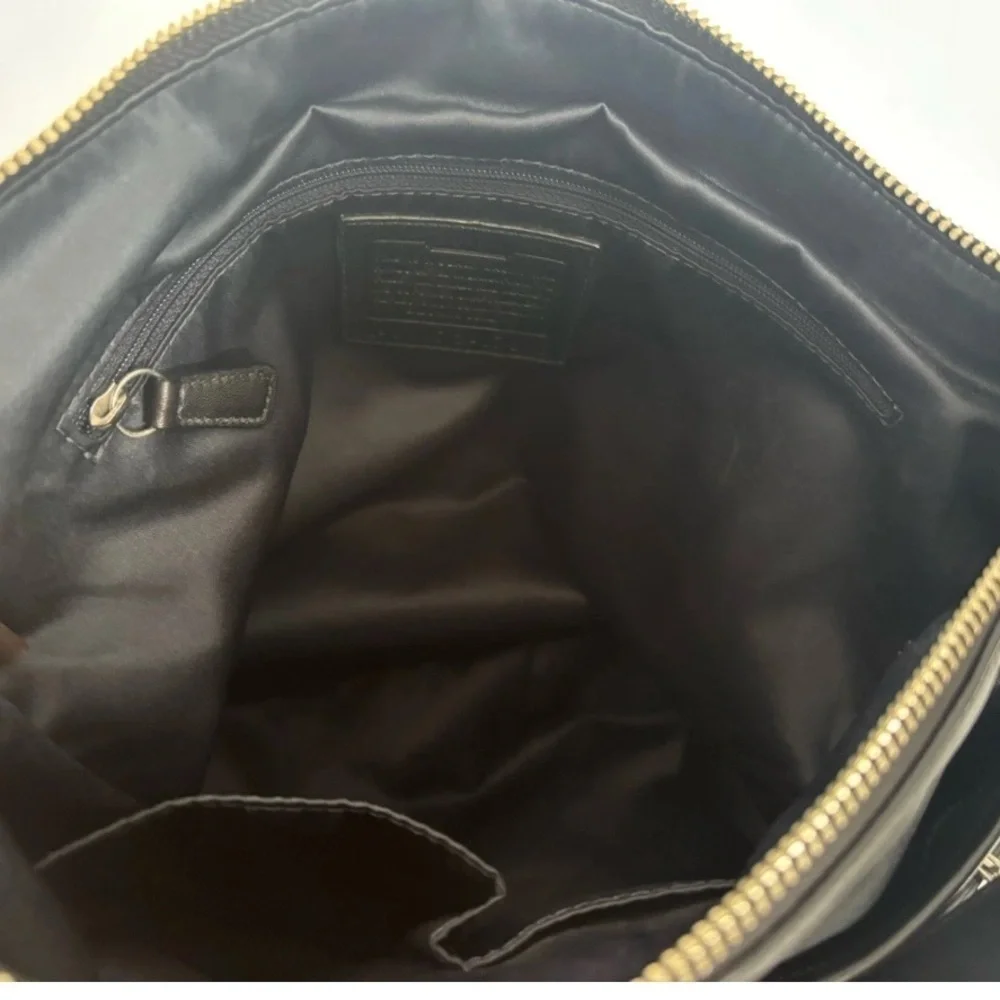 Coach Handbag ShoulderBag 17816 Black Leather Satchel